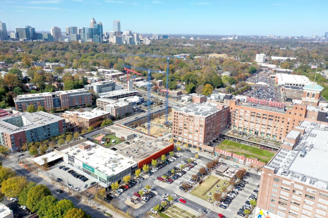 Ponce City Market's first new highrise tops out over BeltLine Urbanize Atlanta